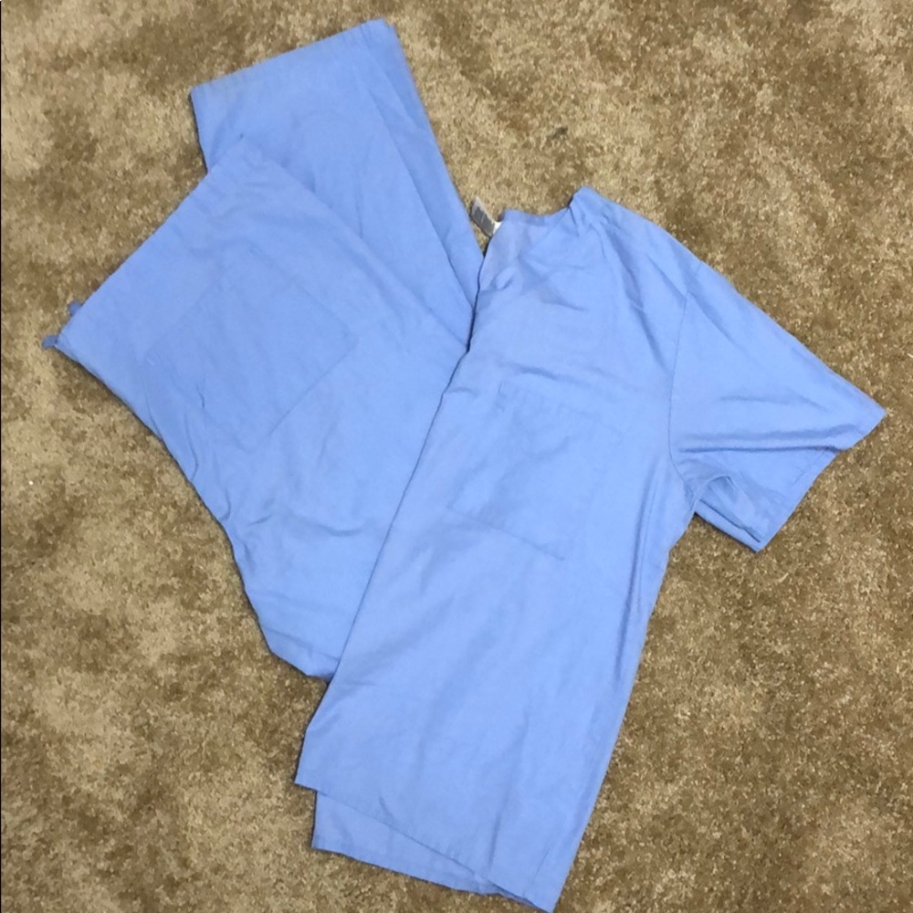 Light blue scrubs